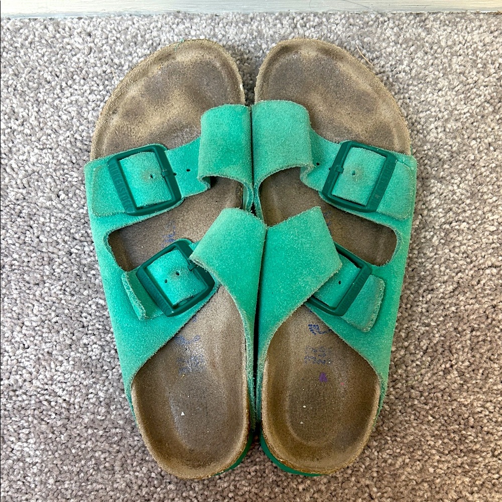 Birkenstock Green Arizona Sandals